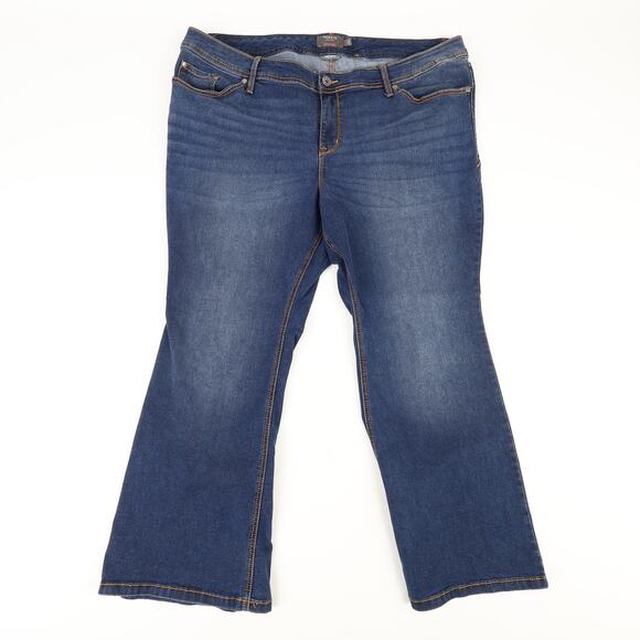 Torrid Womens 22XS Super Stretch Blue Jeans Luxe Slim Boot Dark Wash - Picture 2 of 12